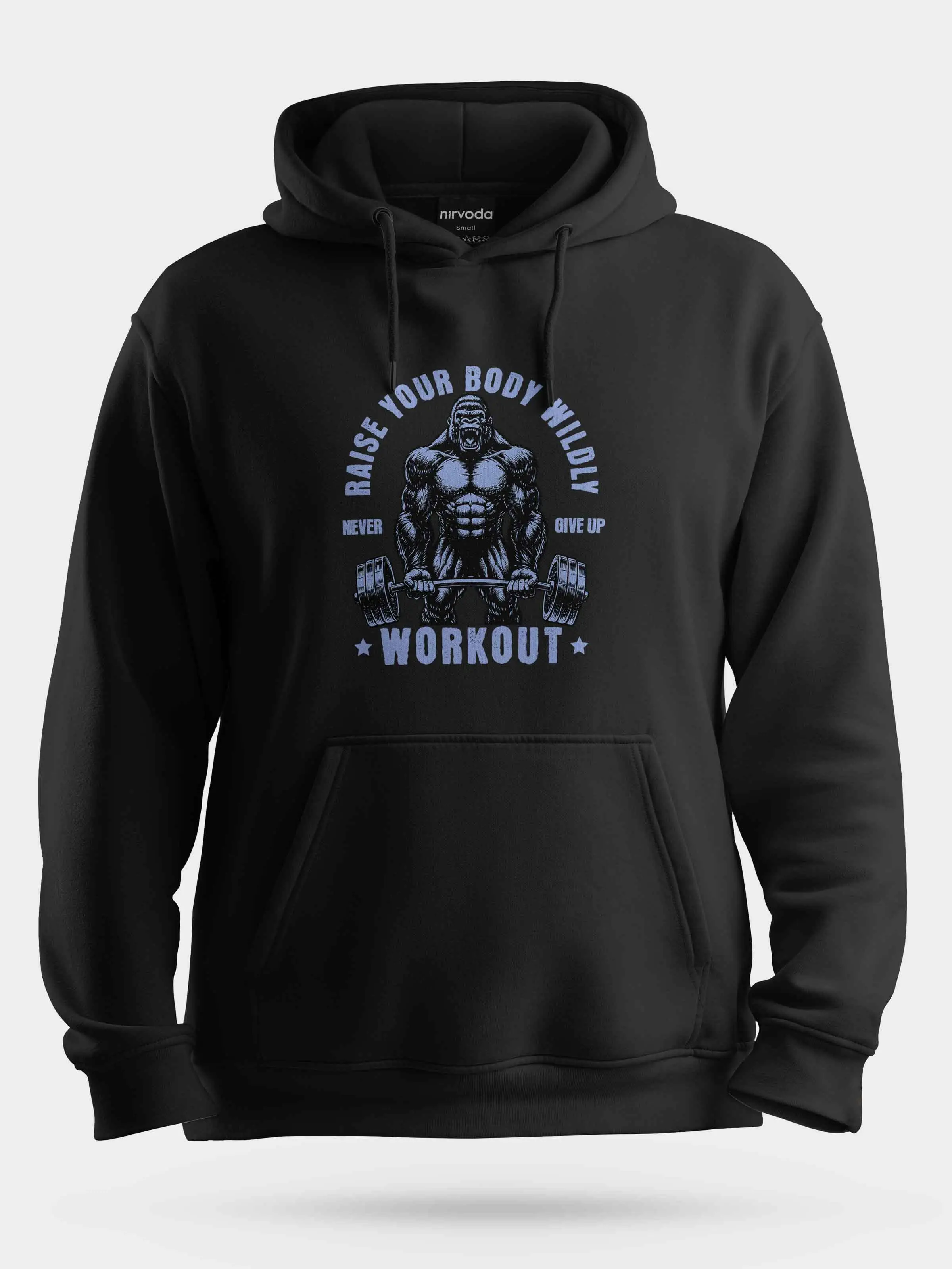 Workout Goril Fitness Bask l Unisex Kapu onlu Sweatshirt